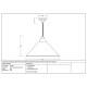 Smooth Brass Hockley Pendant in Soot