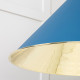 Smooth Brass Hockley Pendant in Upstream