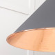 Hammered Copper Hockley Pendant in Bluff
