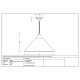 Hammered Copper Hockley Pendant in Elan Black