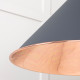 Smooth Copper Hockley Pendant in Slate