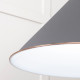 White Gloss Hockley Pendant in Bluff