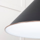 White Gloss Hockley Pendant in Elan Black