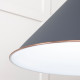 White Gloss Hockley Pendant in Slate