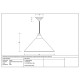 Hammered Nickel Hockley Pendant in Bluff