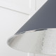 Hammered Nickel Hockley Pendant in Slate