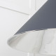 Smooth Nickel Hockley Pendant in Slate