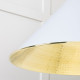 Hammered Brass Hockley Pendant in Birch
