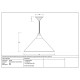 Hammered Brass Hockley Pendant in Birch