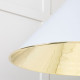 Smooth Brass Hockley Pendant in Birch