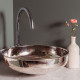 Hammered Nickel Round Sink