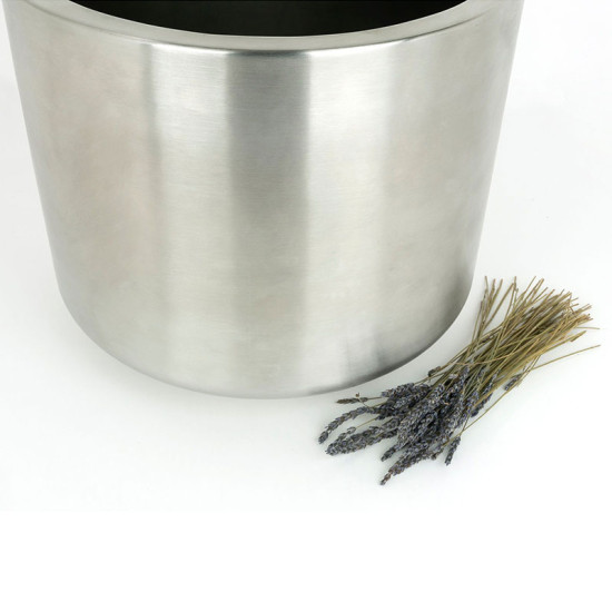 Satin Marine SS (316) 28cm Newlyn Pot (Drainage holes)