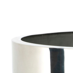 Polished Marine SS (316) 28cm Newlyn Pot (Drainage holes)