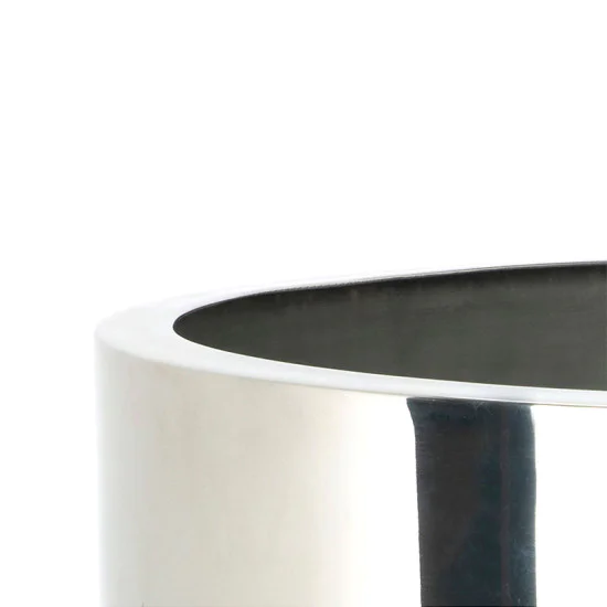 Polished Marine SS (316) 28cm Newlyn Pot (Drainage holes)