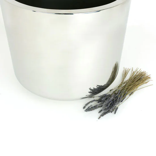 Polished Marine SS (316) 28cm Newlyn Pot (Drainage holes)
