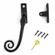 Kirkpatrick 1165 Lockable Monkey Tail Casement Fastener - Wedge Plate