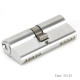 Double Euro Cylinder Lock - Satin Chrome