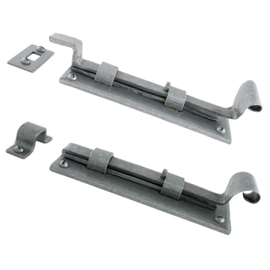 Blacksmith Pewter Patina Door Bolt