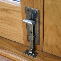 Blacksmith Pewter Patina Door Bolt