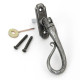 Blacksmith Pewter Patina Lockable Espagnolette Shepherd's Crook Fastener