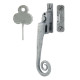 Blacksmith Pewter Patina Lockable Monkeytail Night Vent Fastener
