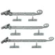 Blacksmith Pewter Patina Monkeytail Casement Stay