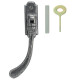 Blacksmith Pewter Patina Locking Pear Drop Espagnolette Casement Fastener