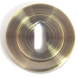 Round Escutcheon - Antique Brass Finish
