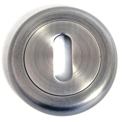 Round Escutcheon with a Radius Edge - Matt Gun Metal Finish