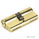 Double Euro Cylinder Lock - Polished Brass