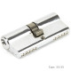 Double Euro Cylinder Lock - Polished Chrome