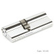 Double Euro Cylinder Lock - Polished Chrome