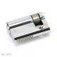 Single Euro Cylinder Lock - Polished Chrome