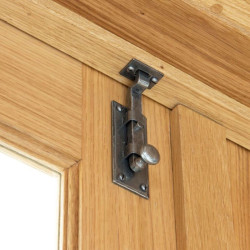 Blacksmith Pewter Patina Raven Cupboard Bolt