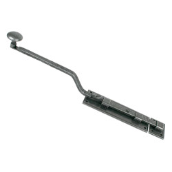Blacksmith Pewter Patina French Door Bolt