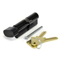 Kirkpatrick 6007 British Made Thumb Turn Euro Cylinder Lock - Black