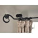 Blacksmith Beeswax Leaf Curtain Finial