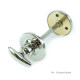 Bathroom Curved Turn and Release Plain Covered Rose