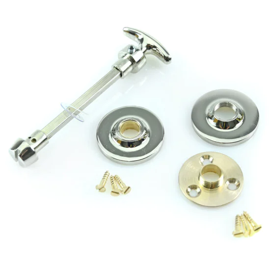 Bathroom Curved Turn and Release Plain Covered Rose