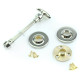 Bathroom Curved Turn and Release Plain Covered Rose