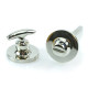 Bathroom Curved Turn and Release Plain Covered Rose