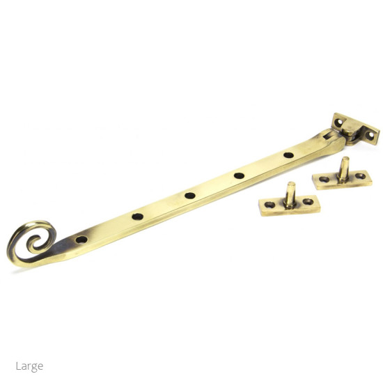 Wenlock Aged Brass Monkeytail Casement Stay