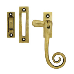 Wenlock Aged Brass Monkeytail Casement Fastener