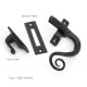 Traditional Blacksmith Curved Lockable Monkeytail Casement Fastener