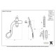 Blacksmith Beeswax Shepherd's Crook Lockable Casement Fastener