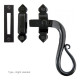 Traditional Blacksmith Shepherd's Crook Lockable Casement Fastener