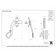 Traditional Blacksmith Shepherd's Crook Lockable Casement Fastener