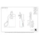 Blacksmith Pewter Patina Shepherd's Crook Lockable Casement Fastener