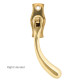 Polished Brass Pear Drop Espagnolette Casement Fastener