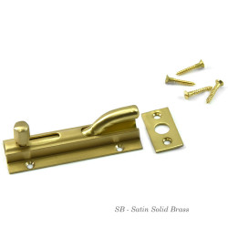 Brass Mayfair Bolt - Cranked Version